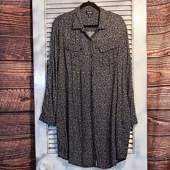 Lord & Taylor Lg Speckled Shirtdress - Picture 6 of 9
